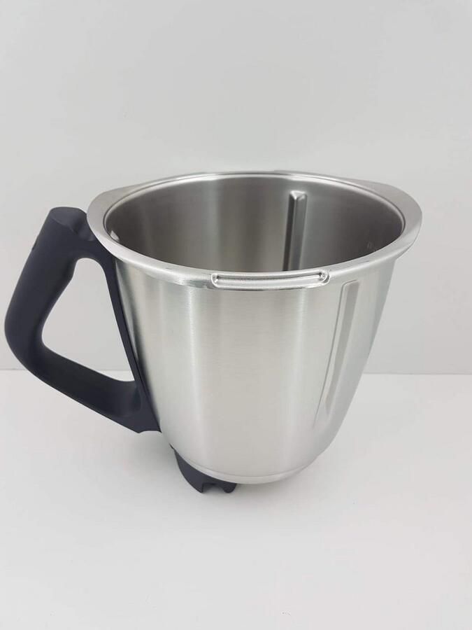 Roestvrijstalen Beker Keukenmachine Kan Maaltijden Bereiden Origineel Onderdeel 242 cm Hoog Zilverkleurig