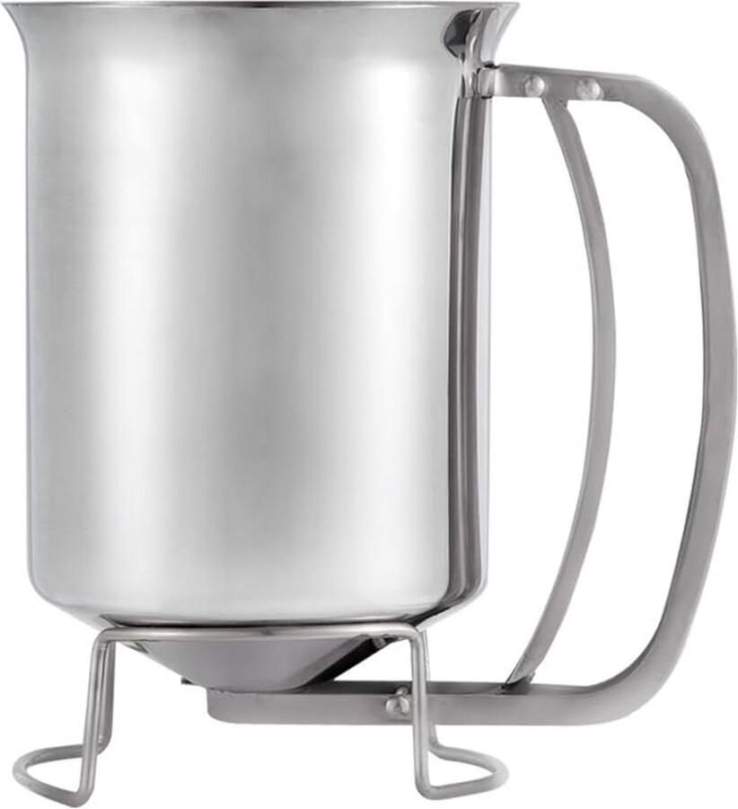 Roestvrijstalen Beslagdispenser 800ml voor Pannenkoeken Cupcakes en Wafels
