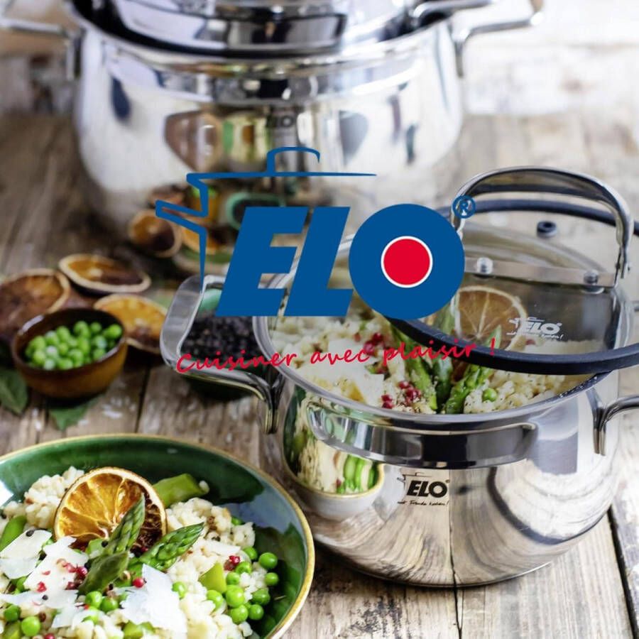 Roestvrijstalen braadpan 18 10 inductie 24 cm Geschikt voor inductiekookplaat