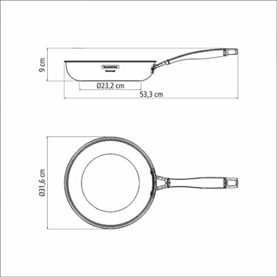 Roestvrijstalen braadpan 3 4 liter met tri-ply constructie
