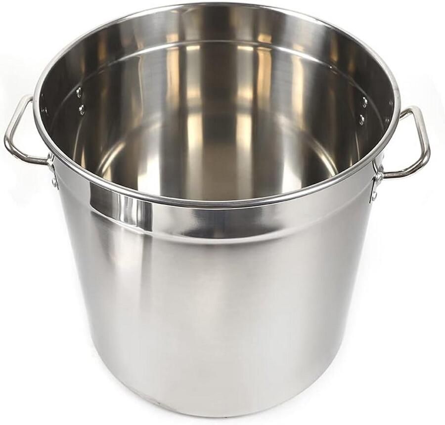 Roestvrijstalen braadpan 70 liter 45 cm geschikt voor inductie soeppan