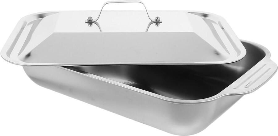 Roestvrijstalen Braadslede Ovenschaal Vispan Koken en Braden Diep Lekvrij Ontwerp 40 x 245 x 115 cm