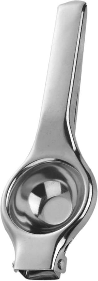 Roestvrijstalen Citroenpers Handpers Citrus Vers Sap Maken Ergonomisch Ontwerp 20.5 cm Zilver