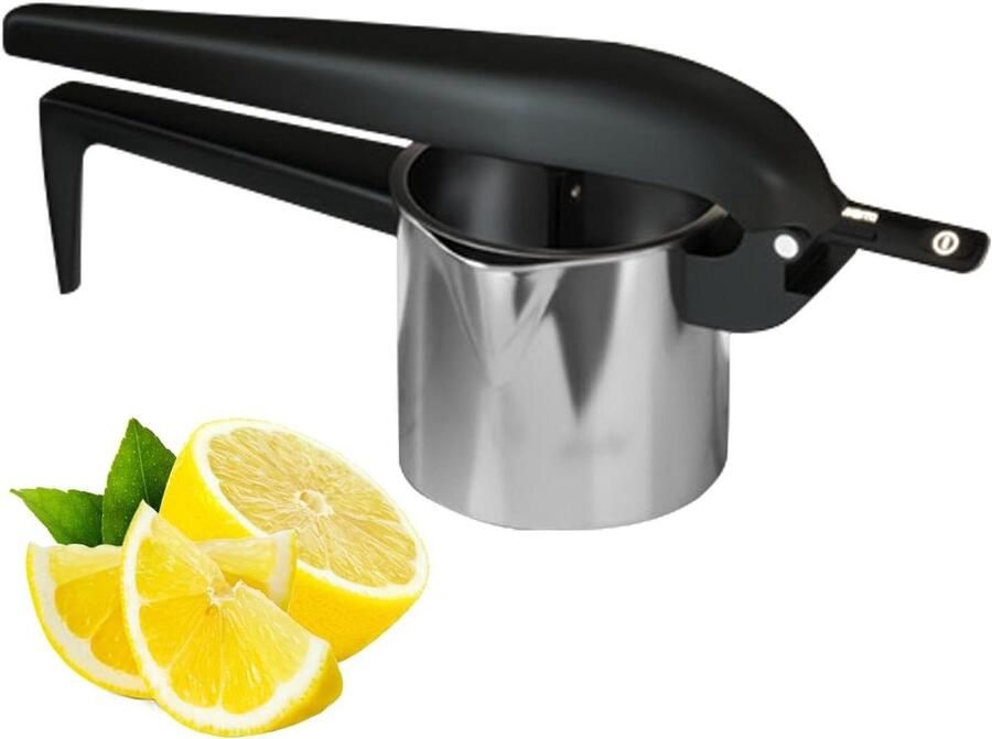 Roestvrijstalen Citroensapcentrifuge Handmatige Citruspers RVS Vers Sap Maken Erosiebestendig Ontwerp 136D x 183B x 136H cm