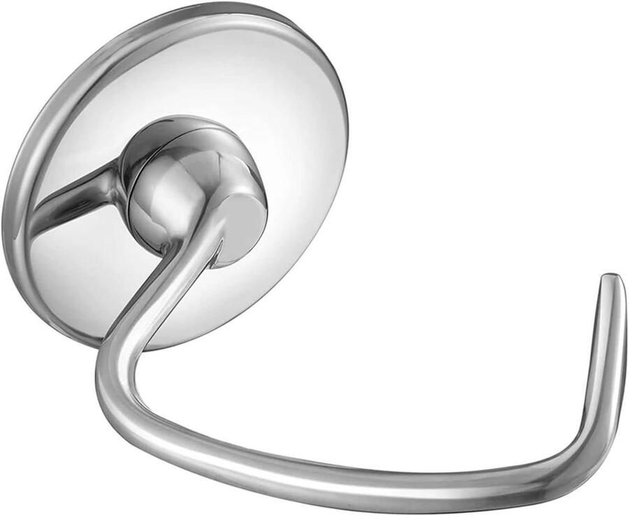Roestvrijstalen Deeghaak Mixer Accessoire Deeg Kneden Efficiënt Mengen 45-5 Liter Zilver
