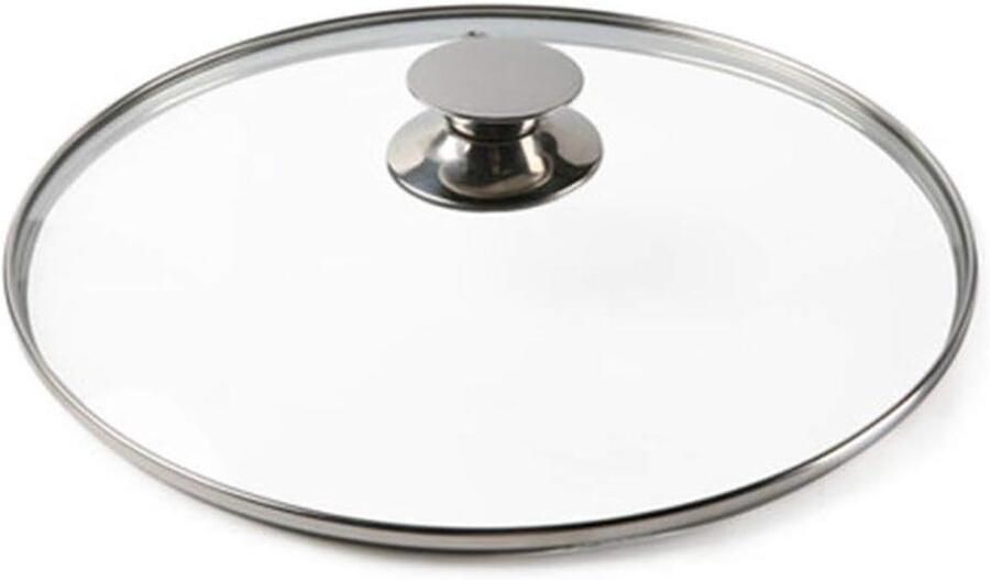 Roestvrijstalen Deksel Keuken Deksel Koken en Bakken Met Stoomopening 16 cm Wit