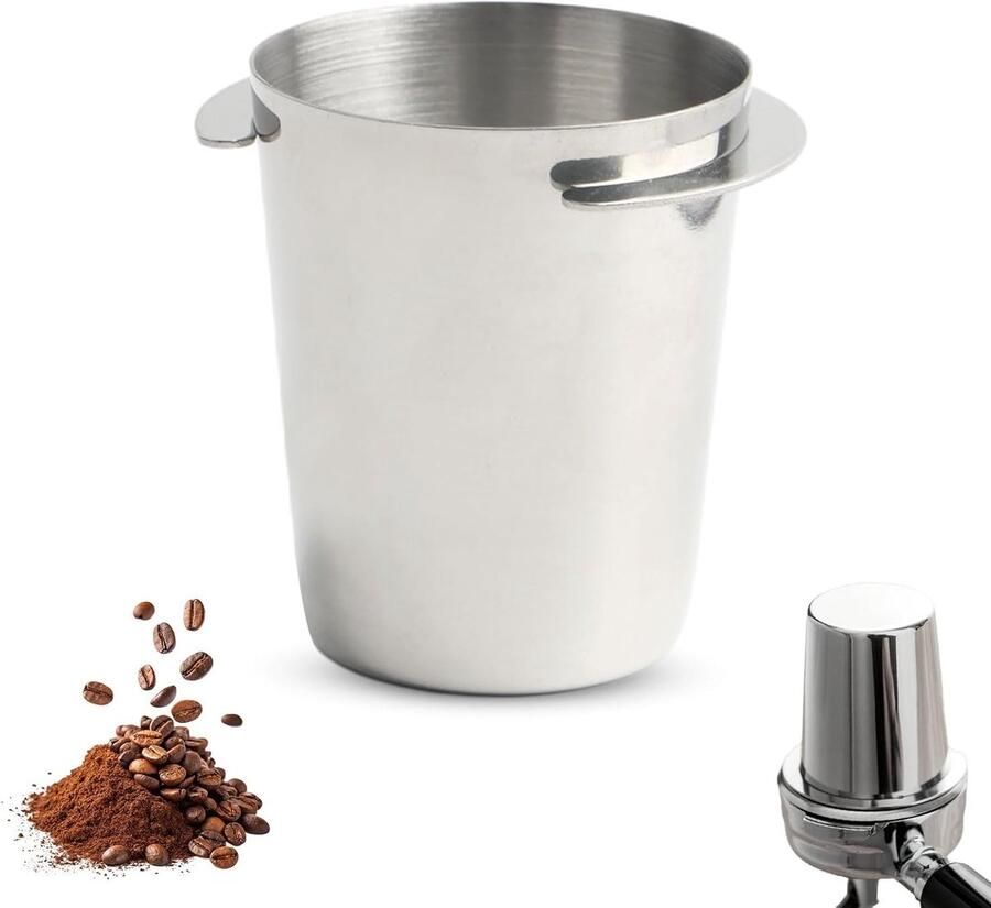 Roestvrijstalen doseerbeker 51 mm voor espressomachine barista-accessoires koffiedosering en zeefhouder ideaal voor perfecte espresso en koffiezetten
