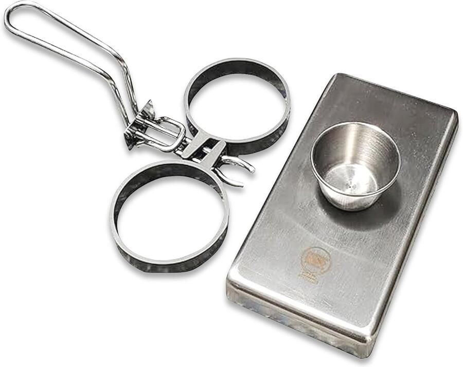 Roestvrijstalen Eierringen voor Perfecte Eieren Duurzaam Hittebestendig en Ideaal voor Koken