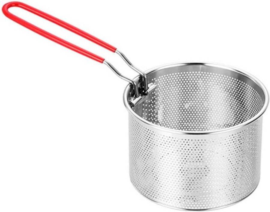 Roestvrijstalen frituurmand Kookzeef voor friet uienringen kippenvleugels 14 cm