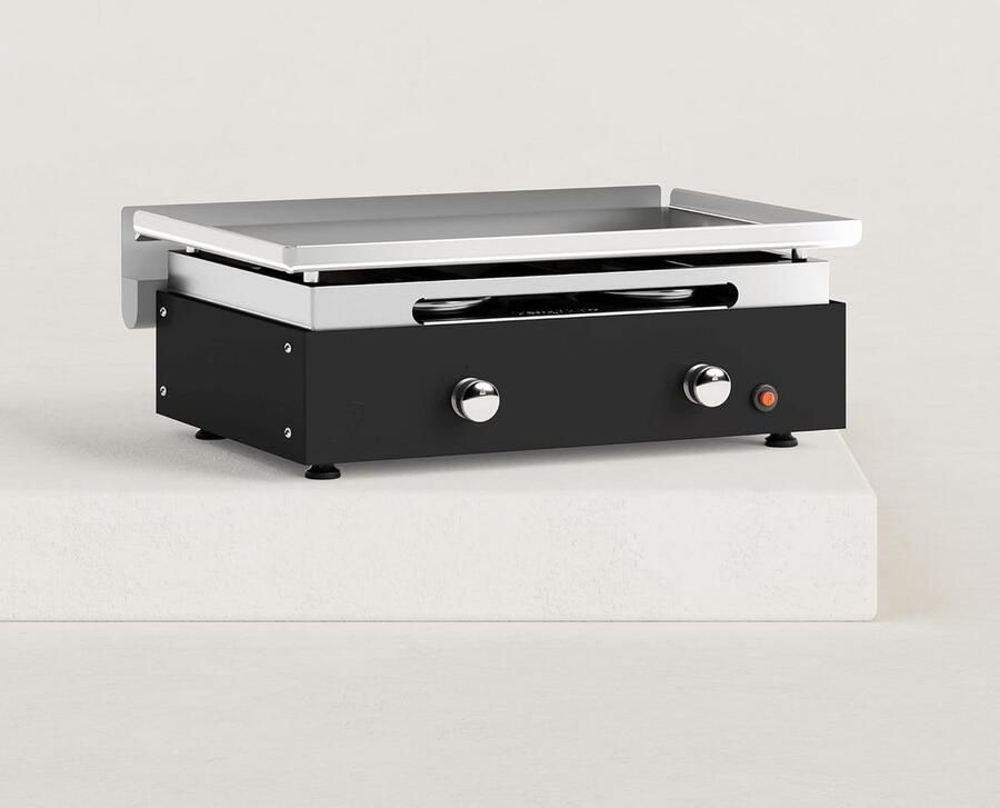 Roestvrijstalen Gasgrill met 2 Kookplaten en Hoog Vermogen