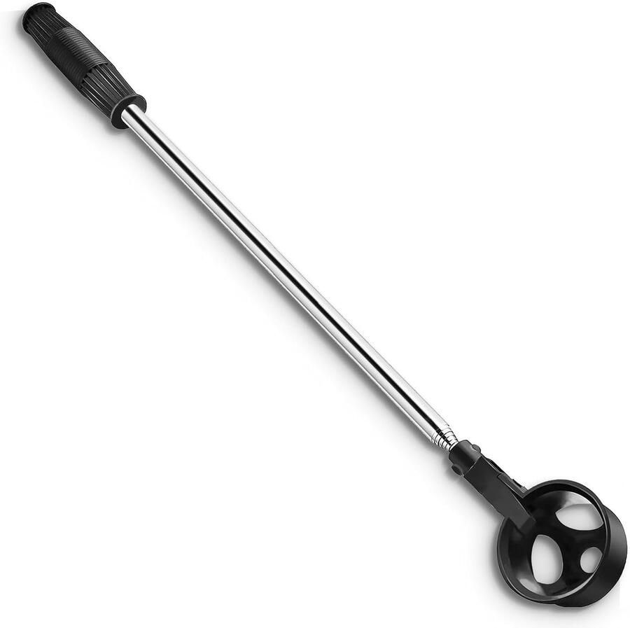 Roestvrijstalen golfbal-retriever telescopisch voor water 78 inch uitschuifbare golfbalgrijper met vergrendelingsschep golfbalplukker bovengereedschap accessoires voor golfer vrouwen