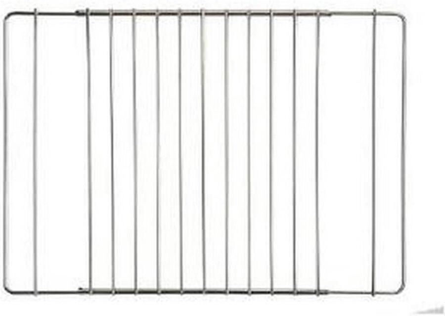 Roestvrijstalen Grill Uittrekbaar Rooster Oven Gebruik Universele Pasvorm 35 x 56 cm Zilver