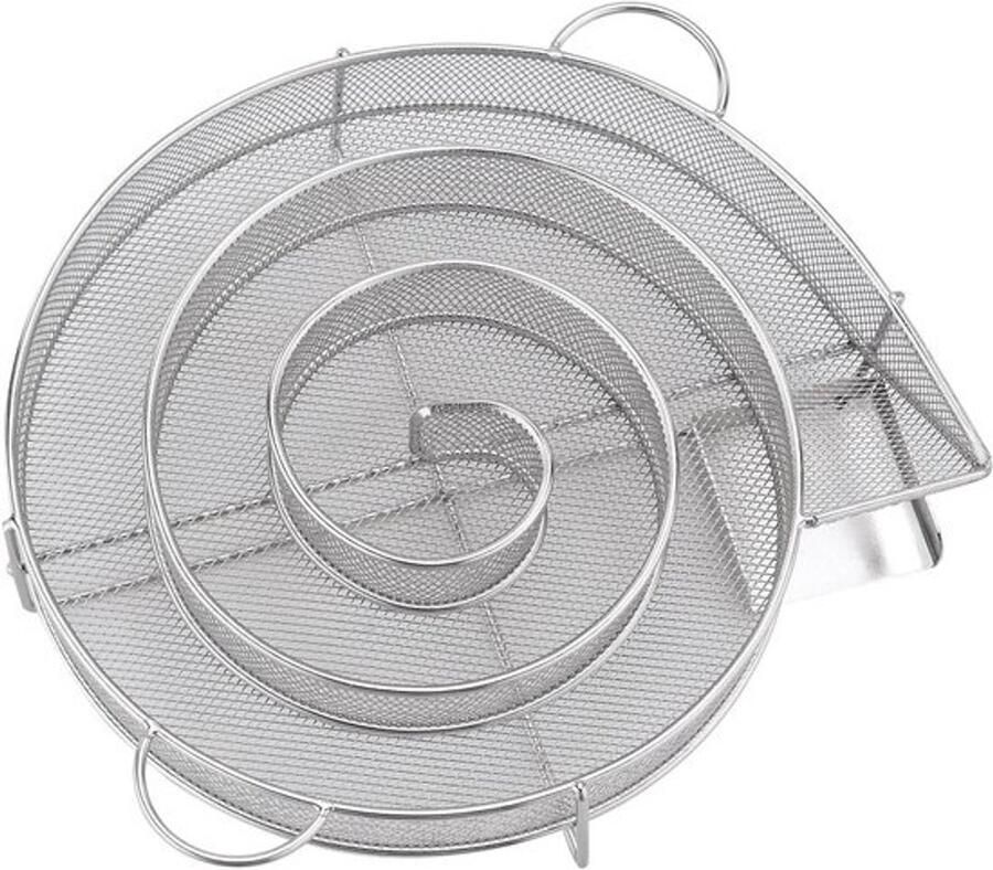 Roestvrijstalen Grillmand BBQ Mand Buiten Gegrild Eten Bereiden Gelijkmatige Warmteverdeling 25 x 18 x 4 cm