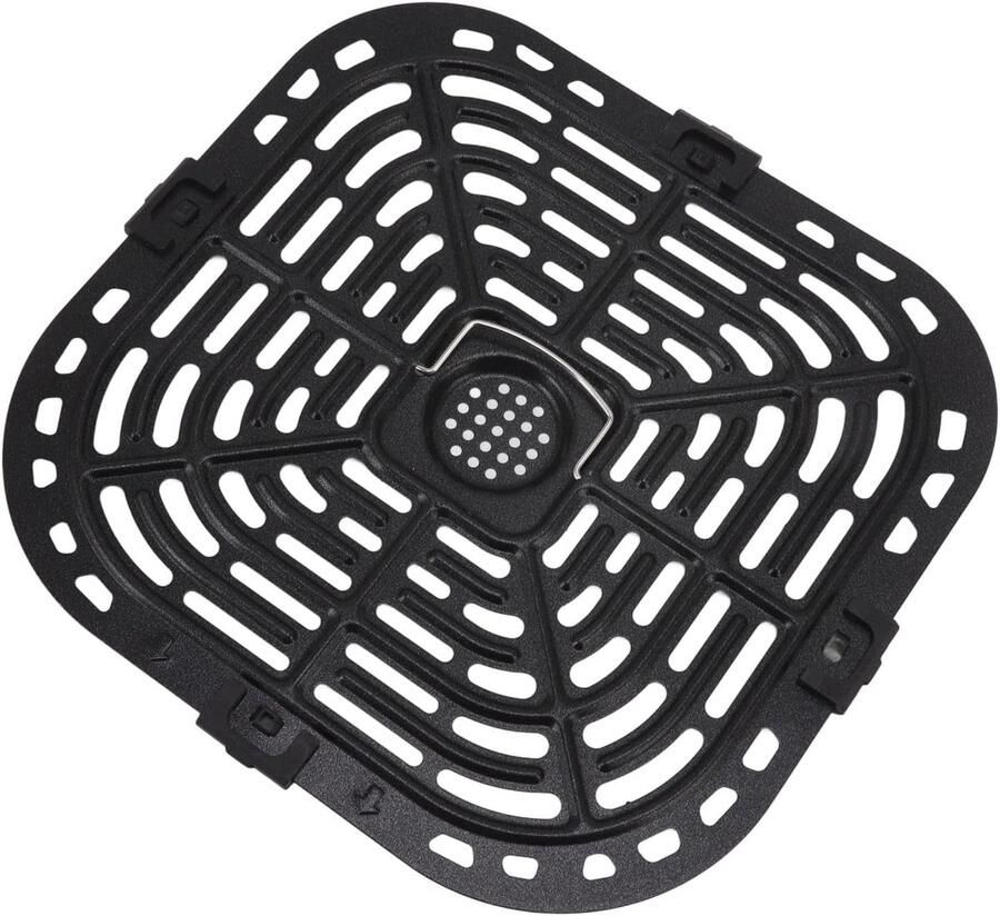 Roestvrijstalen Grillpan 24x23cm voor Luchtfriteuse Vervangende Crisperplaat
