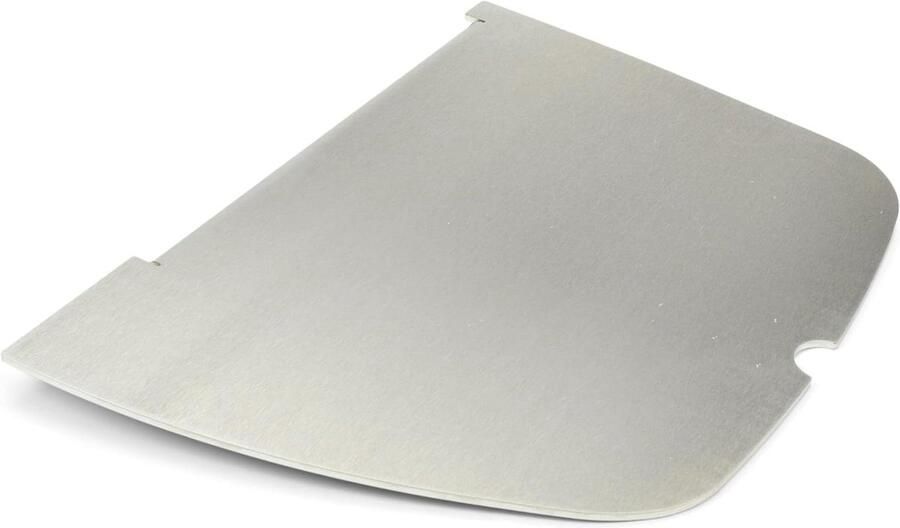 Roestvrijstalen grillplaat Plancha bakplaat Buiten koken Extra stevig massief staal 37 x 265 cm Zilverkleurig