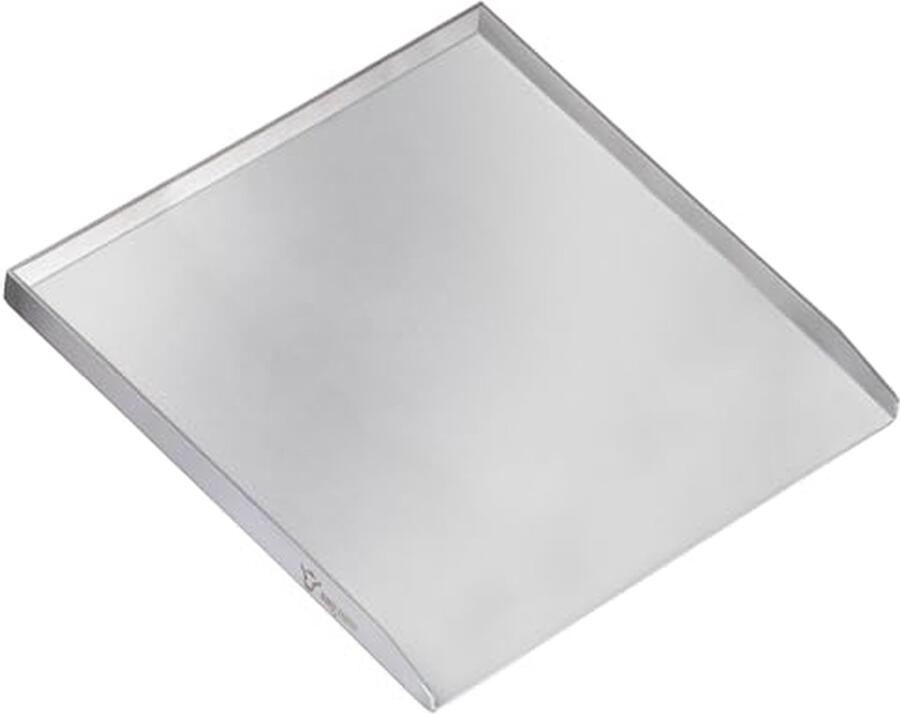 Roestvrijstalen grillplaat voor barbecue 40 x 41 5 cm universele grillpan voor gas en houtskool