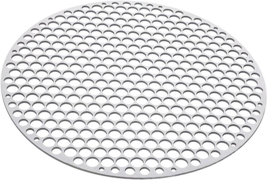 Roestvrijstalen Grillrooster Barbecue Net Buiten Koken Compact Draagbaar Ontwerp 20 x 20 cm Zilver