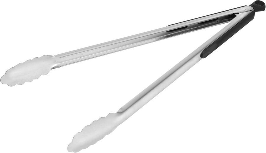 Roestvrijstalen Grilltang met Antislip Handgreep Hittebestendig 34 5 cm Perfect voor Grill en Rookoven