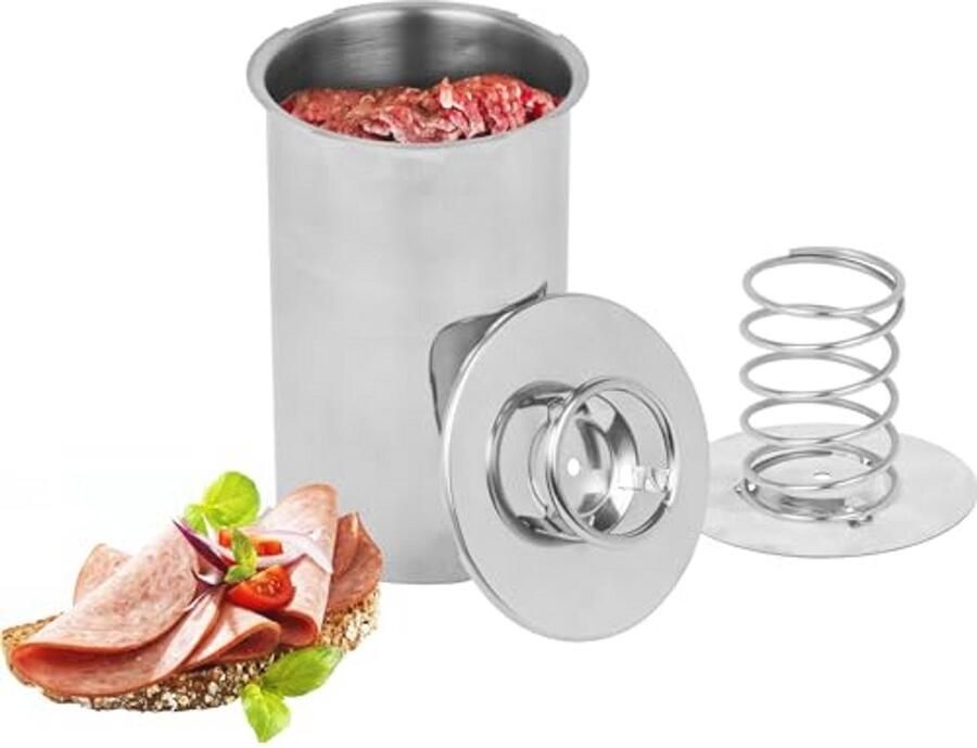 Roestvrijstalen hamkoker met thermometer voor gezond koken