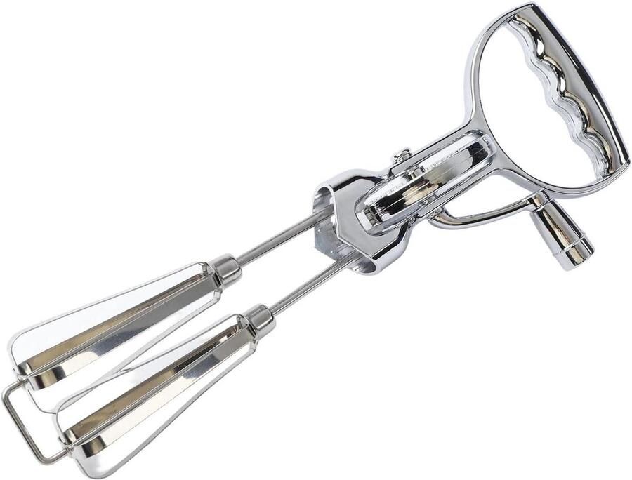 Roestvrijstalen Handmixer Keukenmixer Garde Bakken Mengen Instelbare Snelheid 31 x 9.5 x 7 cm Zilverkleurig