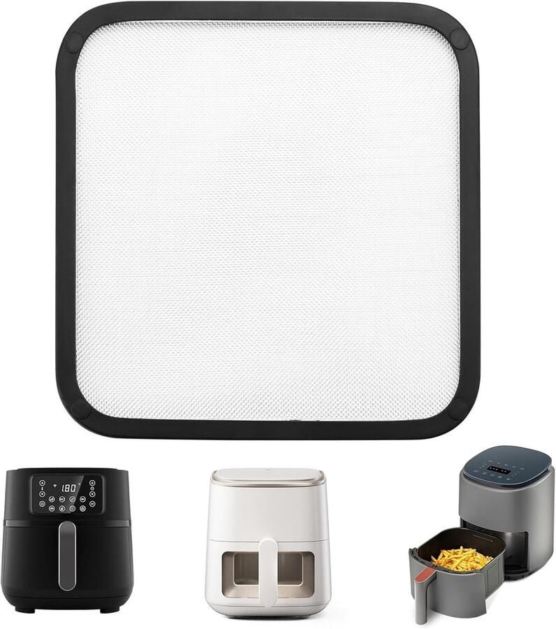 Roestvrijstalen heteluchtfriteuse spatbescherming Airfryer