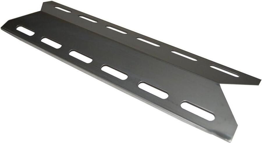Roestvrijstalen Hitteplaat Grill Hitteplaat Barbecue Reparatie Specifieke Pasvorm 44 x 12.5 cm Zilver