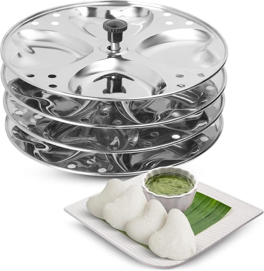 Roestvrijstalen Idli Standaard voor 16 Idlis Ideaal voor Zuid-Indiase Gerechten