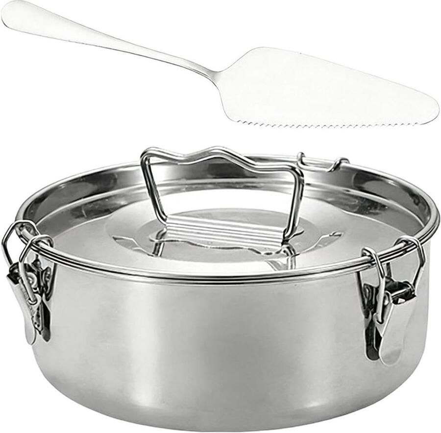 Roestvrijstalen inzet Stoommand met deksel Gezond Koken Gelijkmatige warmte 19 x 7.5 cm Zilverkleurig