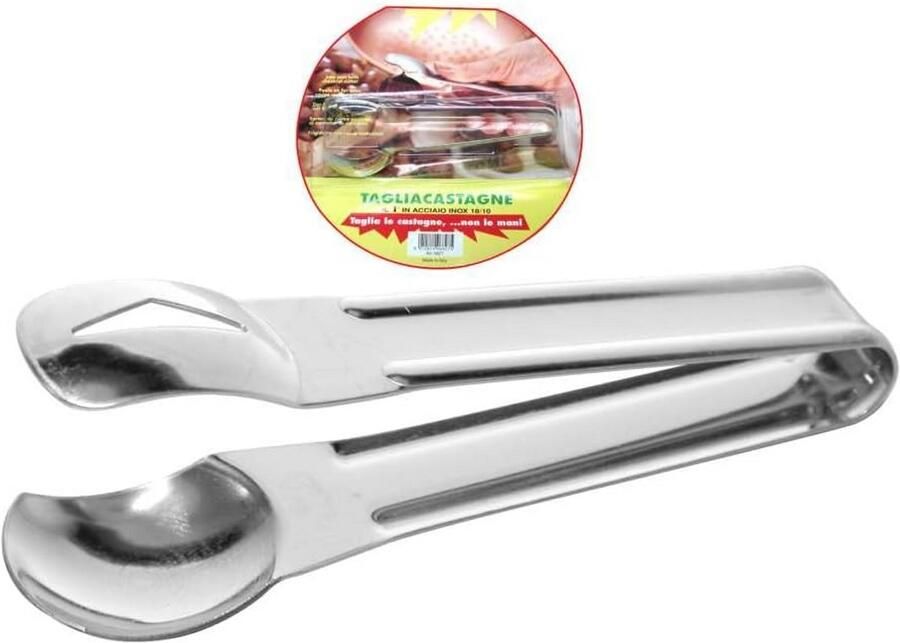 Roestvrijstalen Kastanjepan Bakpan Koken op kookplaat Gepolijst finish 26 cm Zilver
