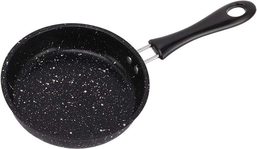 Roestvrijstalen Koekenpan Anti-aanbak Thuis Koken Superieure Anti-aanbaklaag 12CM Zilver