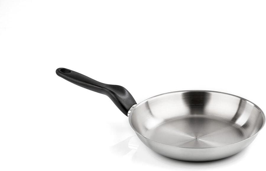 Roestvrijstalen Koekenpan Keuken Dagelijks Koken Optimale Warmteverdeling 24 cm Zilver