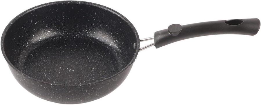 Roestvrijstalen Koekenpan met anti-aanbaklaag Koekenpan Dagelijks Koken Snelle en gelijkmatige warmteverdeling 20 cm Zilver