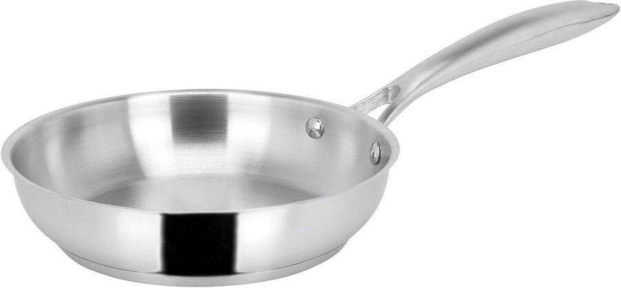 Roestvrijstalen Koekenpan met Inductiegeschikte Bodem Diameter 20 cm