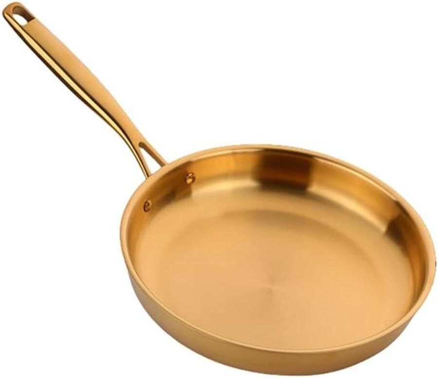 Roestvrijstalen Koekenpan Non-stick Koken op Inductie 3-laags Roestvrij Staal 28 cm Zilver