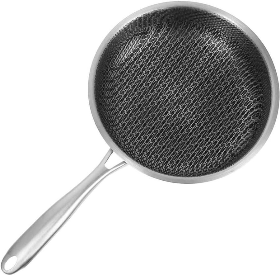 Roestvrijstalen Koekenpan Omeletpan Honingraatpan Eieren Bakken Gelijkmatige Warmteverdeling 42x24x4.5 cm Multi