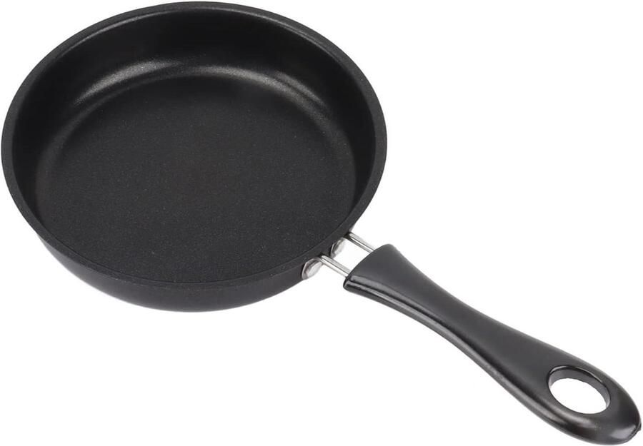 Roestvrijstalen Koekenpan Omeletpan Snel Koken Antiaanbaklaag 14CM Zilver