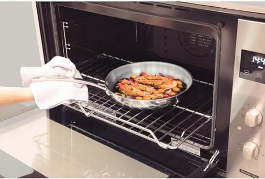 Roestvrijstalen Koekenpan voor Inductie Elektrische Gas- en Keramische Kookplaten 20 cm 1 2 Liter - Foto 2