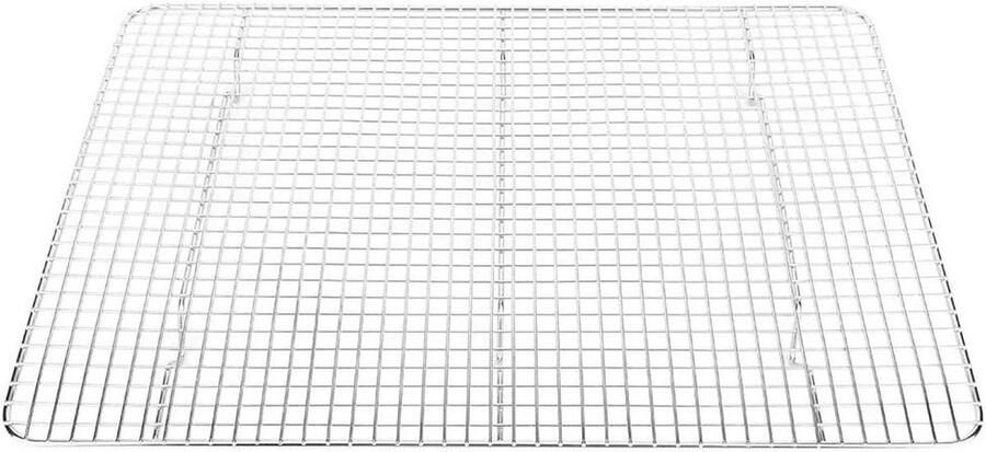 Roestvrijstalen Koelrek Bakrek Bakplaat Gebak Koelen Efficiënte Luchtstroom 425x30x25 cm Zilver