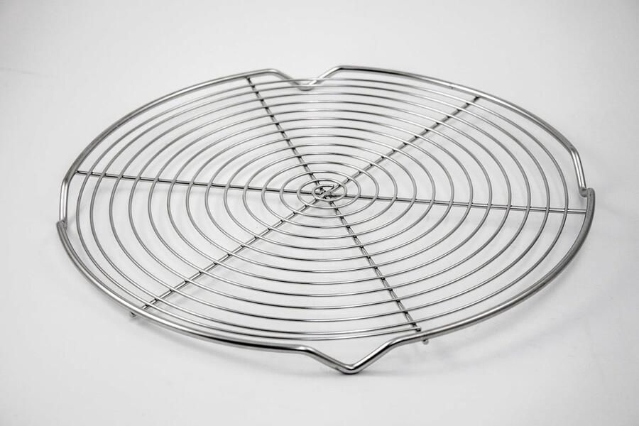 Roestvrijstalen Koelrek Bakrek Oven Bakken Afkoelen Stevig Ontwerp 32 cm Zilver