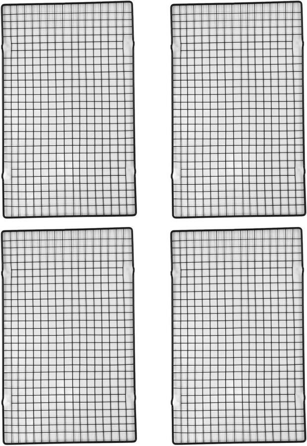 Roestvrijstalen Koelrek Bakrek Oven Bakkerij Keuken Vaatwasserbestendig 40x25 cm Zilver