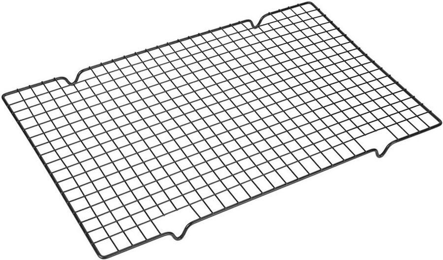 Roestvrijstalen Koelrek voor Bakplaten Ideaal voor Koelen van Koekjes Taarten en Gebak 15.9x10 Inch Antiaanbak Ontwerp