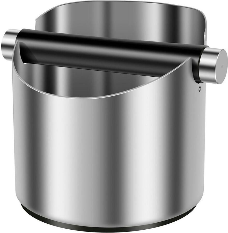 Roestvrijstalen koffiedikdispenser met rubberen voet en afneembaar handvat; spatwaterdicht koffieaccessoire ( voor portafilter espressomachine)