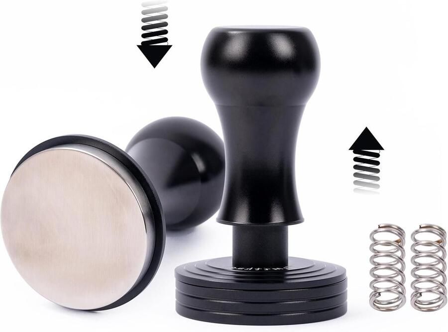 Roestvrijstalen Koffiestamper Espressopers Tamper Espresso Zetten Multi-Size Compatibel 455 mm 585 mm Zwart