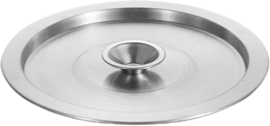 Roestvrijstalen Kookdeksel Koekenpanhoes Wokdeksel Koken Beschermen Glad Gepolijst Oppervlak 26 cm One Color