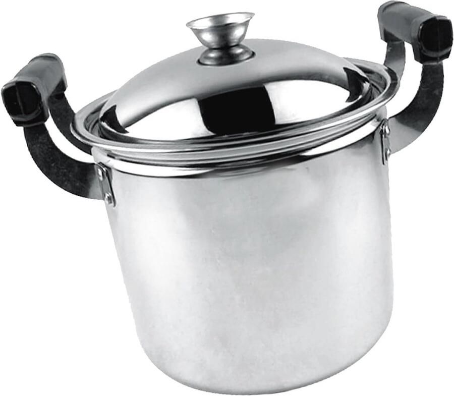 Roestvrijstalen Kookpot Soeppan Grote Capaciteit Thuis Koken Verdikt Materiaal 20cm Diameter Zilverkleurig