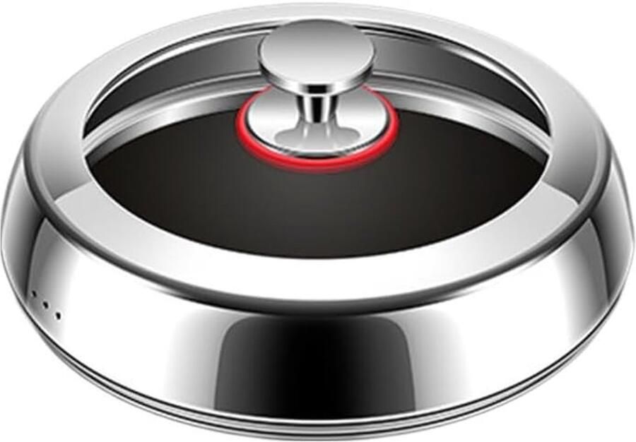 Roestvrijstalen Kookpotdeksel Pan Deksel Koken en Prutsen Transparant Glas 28 cm Zilver