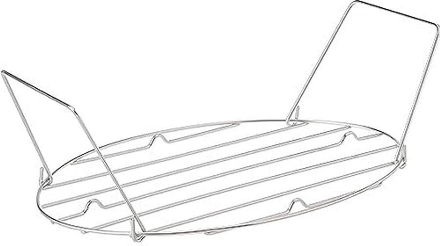 Roestvrijstalen kookrek voor in de oven 31 5 x 21 cm Vaatwasmachinebestendig