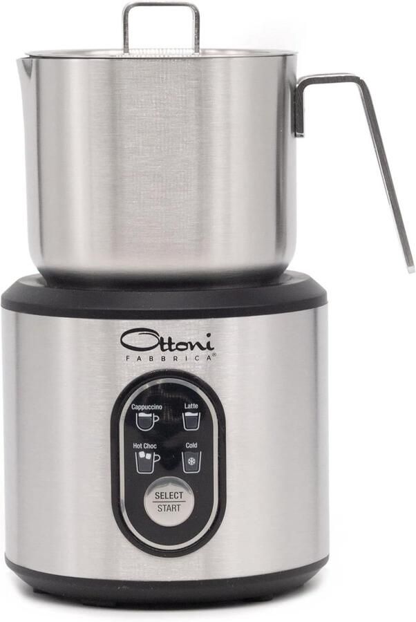 Melkopschuimer Schuimmaker Koffie Maken 4 Functies 350 ml Zilver