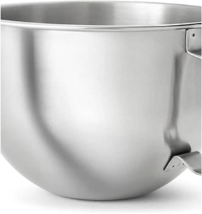 Roestvrijstalen Mengkom Keukenmachine Kom Bakken en Mixen Ergonomisch Handvat 5.6 Liter Zilver