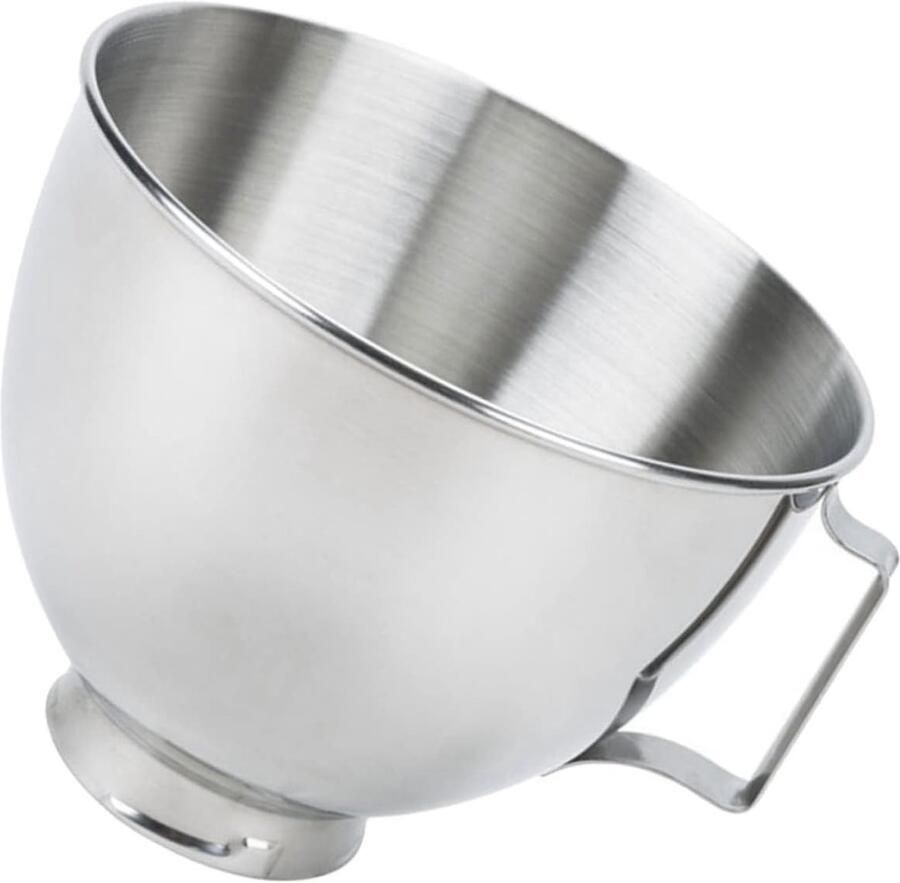 Roestvrijstalen Mengkom Keukenmachine Kom Bakken en Mixen Vaatwasmachinebestendig 22 cm Diameter Zilver